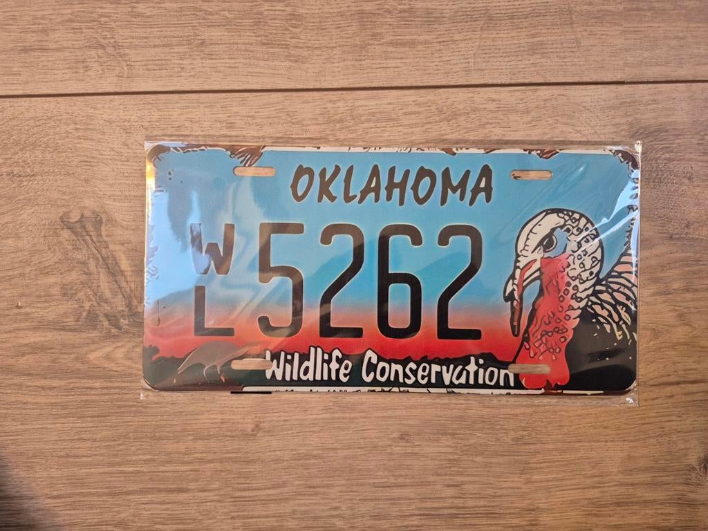 Nummerbord Oklahoma, Ophalen of Verzenden, Gebruikt