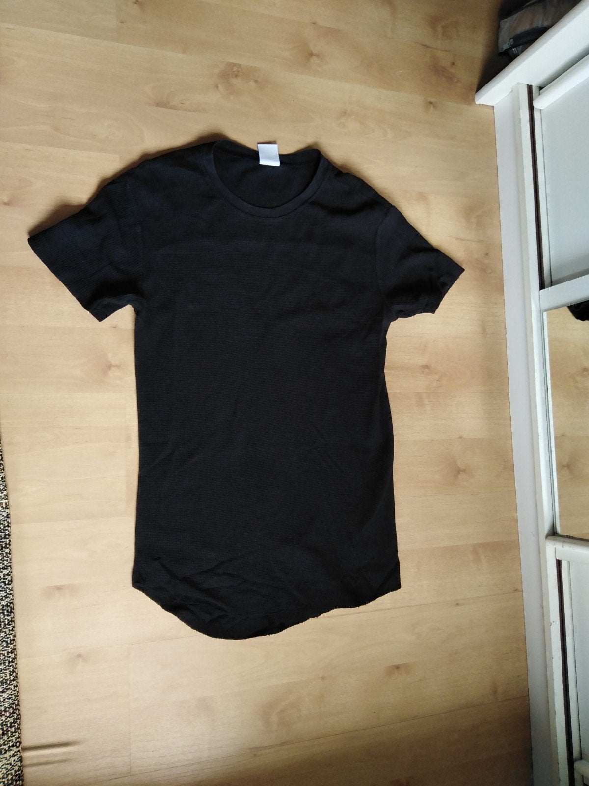 geribbelde zwart shirt Zara, Zara, Maat 48/50 (M), Zwart, Ophalen of Verzenden