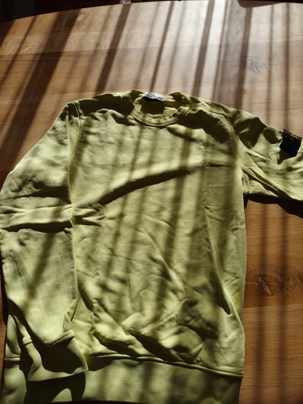 Stone Island sweater maat S, Kleding | Heren, Ophalen of Verzenden, Gedragen, Maat 46 (S) of kleiner, Geel