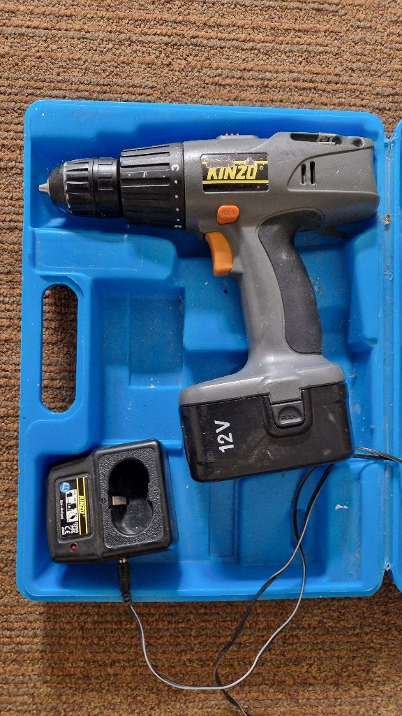 Kinzo 12 volt accuboor, Ophalen, Gebruikt, Variabele snelheid, Boor- en Schroefmachine