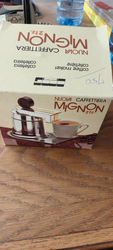 Vintage Italiaans O.M.G. Mignon 2-kops koffiezetapparaat, Ophalen of Verzenden