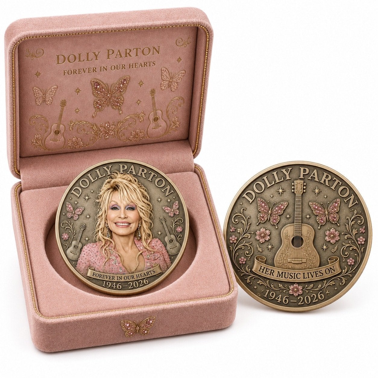 Dolly Parton Herdenkingsmunt gezocht, Ophalen, Overige materialen, Nederland