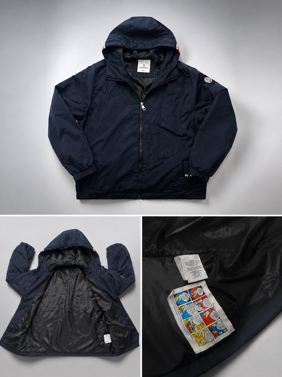 Moncler windbreaker blauw , check beschrijving, Ophalen of Verzenden, Zo goed als nieuw, Overige maten, Blauw