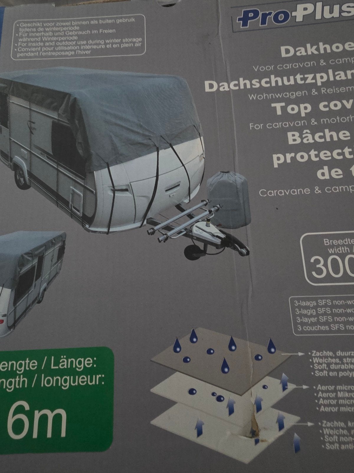 ProPlus Caravanhoes 6m - Nieuw in doos, Caravans en Kamperen, Ophalen of Verzenden, Nieuw