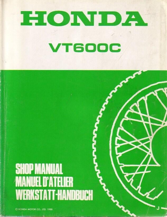 Honda VT600 C shop manual (1617zvt), Motoren, Handleidingen en Instructieboekjes, Ophalen of Verzenden, Honda