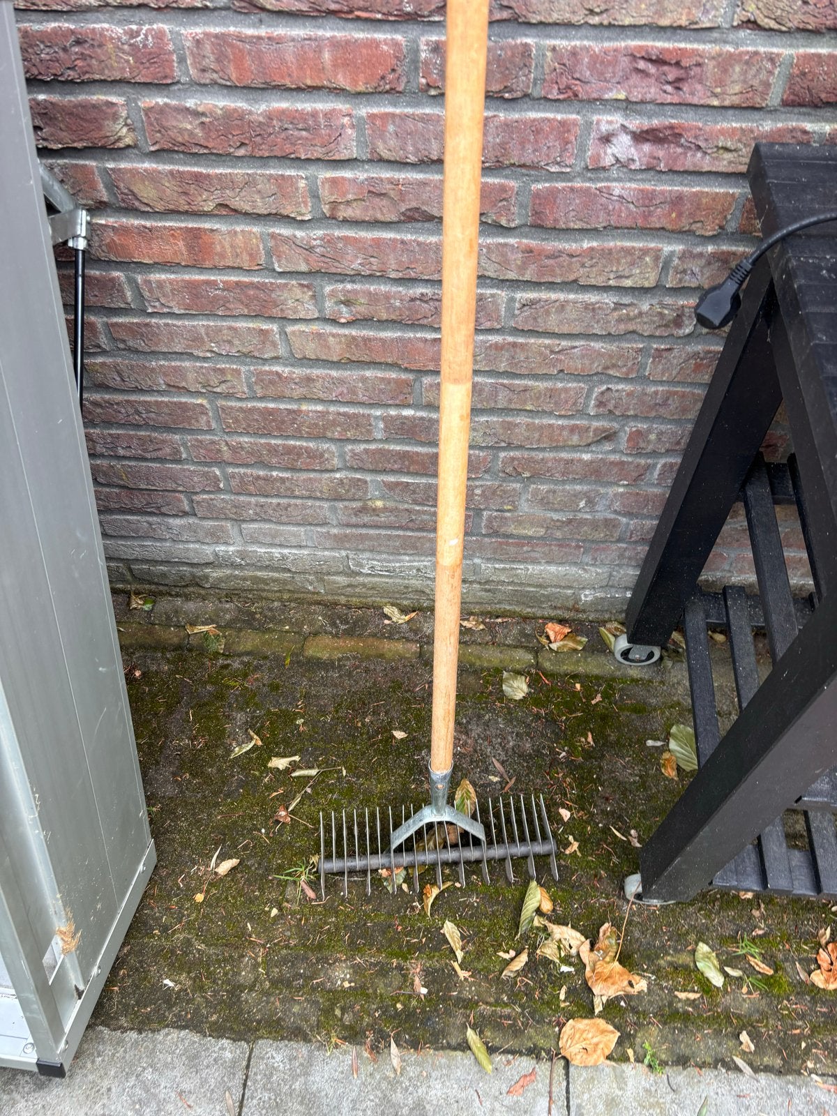 Verticuteerhark voor gazononderhoud, Ophalen, Gebruikt