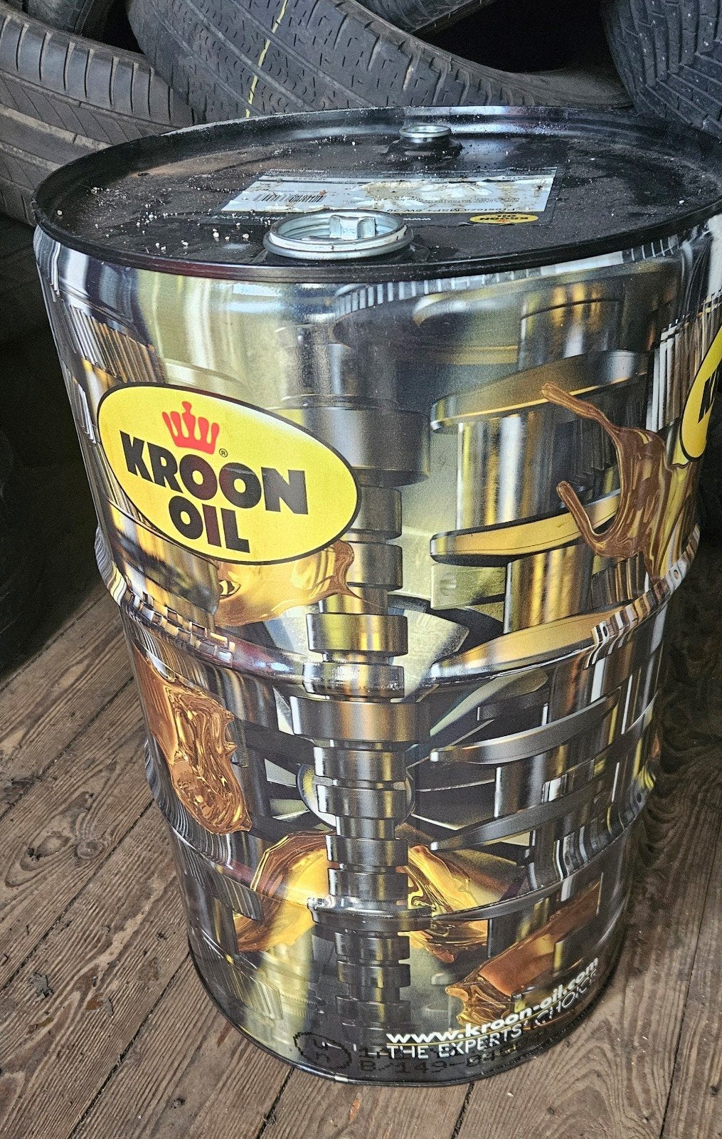 kroon olie vat 60 liter met mooie design, Tuin en Terras, Vuurkorven, Ophalen, Zo goed als nieuw, Vuurton