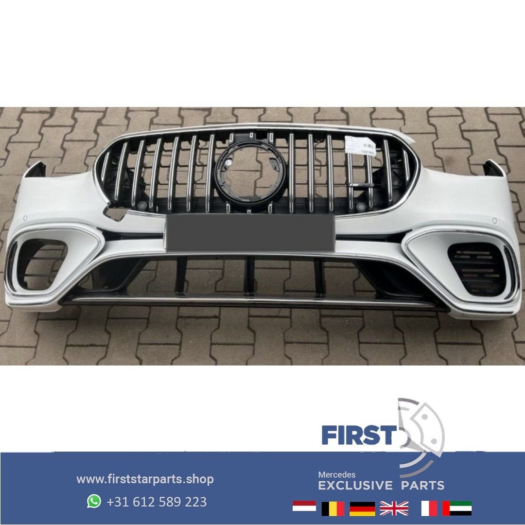 W223 S63 AMG BUMPER A2238853901 S63s  VOORBUMPER S Klasse LI, Gebruikt, -, Voor, Ophalen of Verzenden