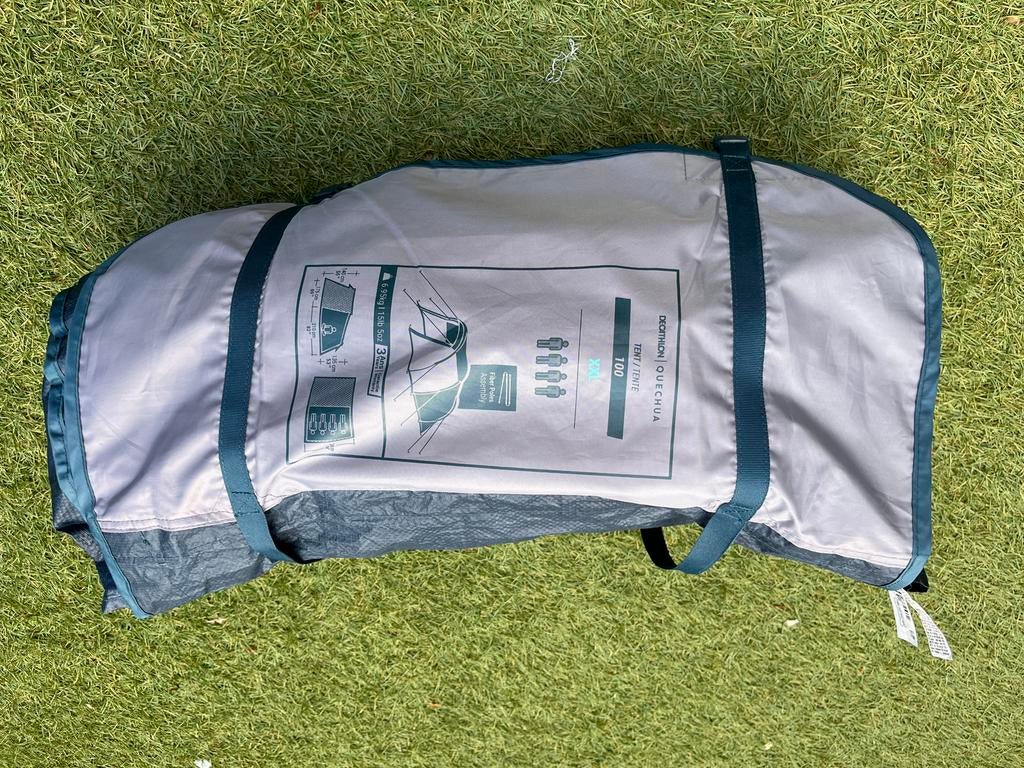 Decathlon Quechua Tent 100 XXL - 4 persoons, Ophalen of Verzenden, Zo goed als nieuw, Tot en met 4