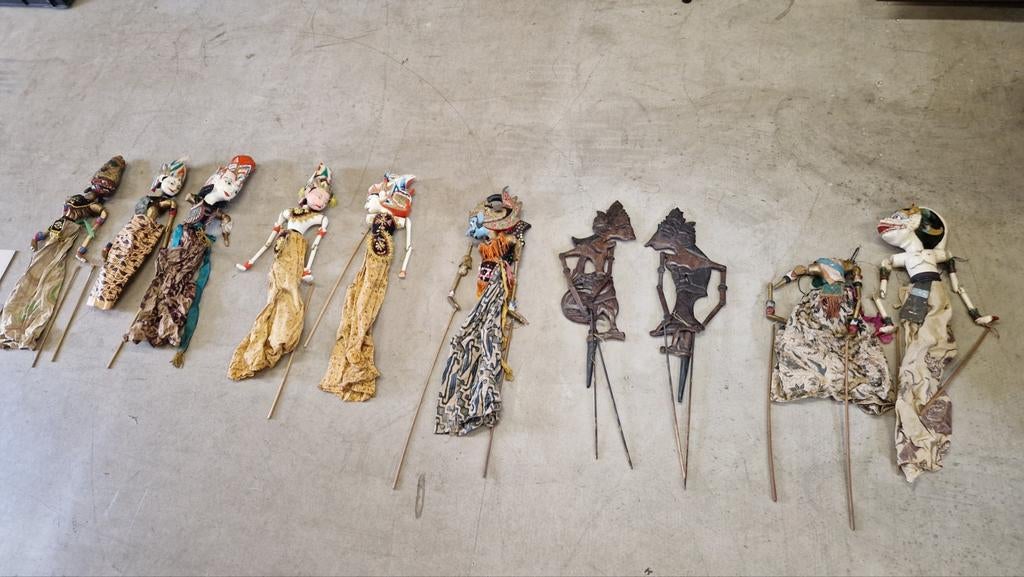 Verzameling Wajang poppen, Antiek en Kunst, Ophalen of Verzenden