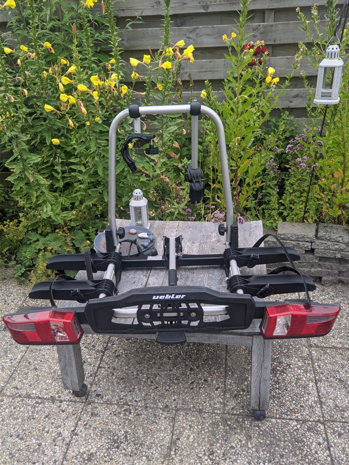 Uebler XT 22 opvouwbare en opklapbare fietsendrager, Auto diversen, Fietsendragers, Ophalen, Gebruikt, Trekhaakdrager