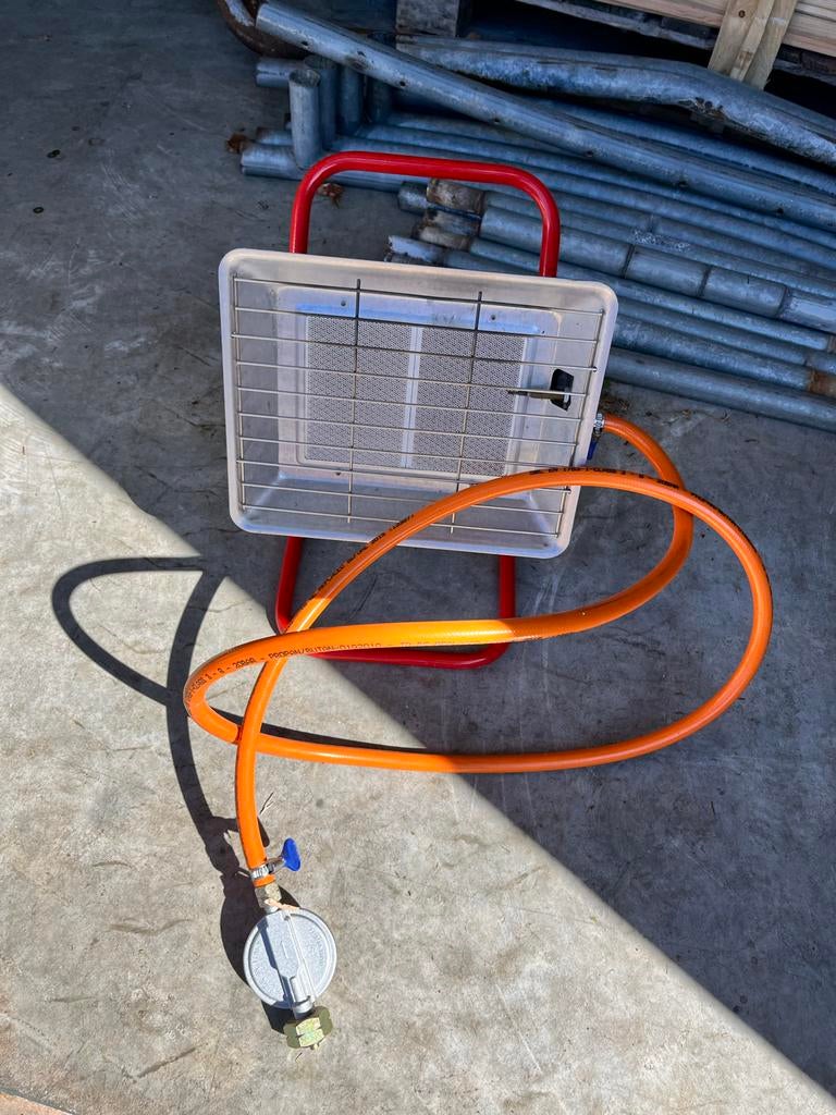 HPV Infraroodstraler Terrasverwarming op Statief 4200Z, Tuin en Terras, Terrasverwarmers, Gebruikt, Gas, Vloer, Ophalen of Verzenden