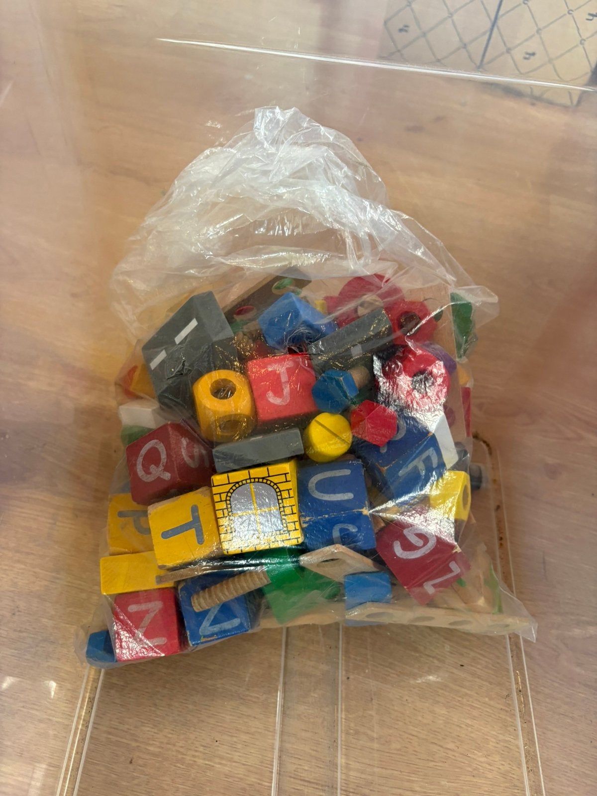 Ikea houten blokken speelgoed, Ophalen of Verzenden, Gebruikt, Overige typen