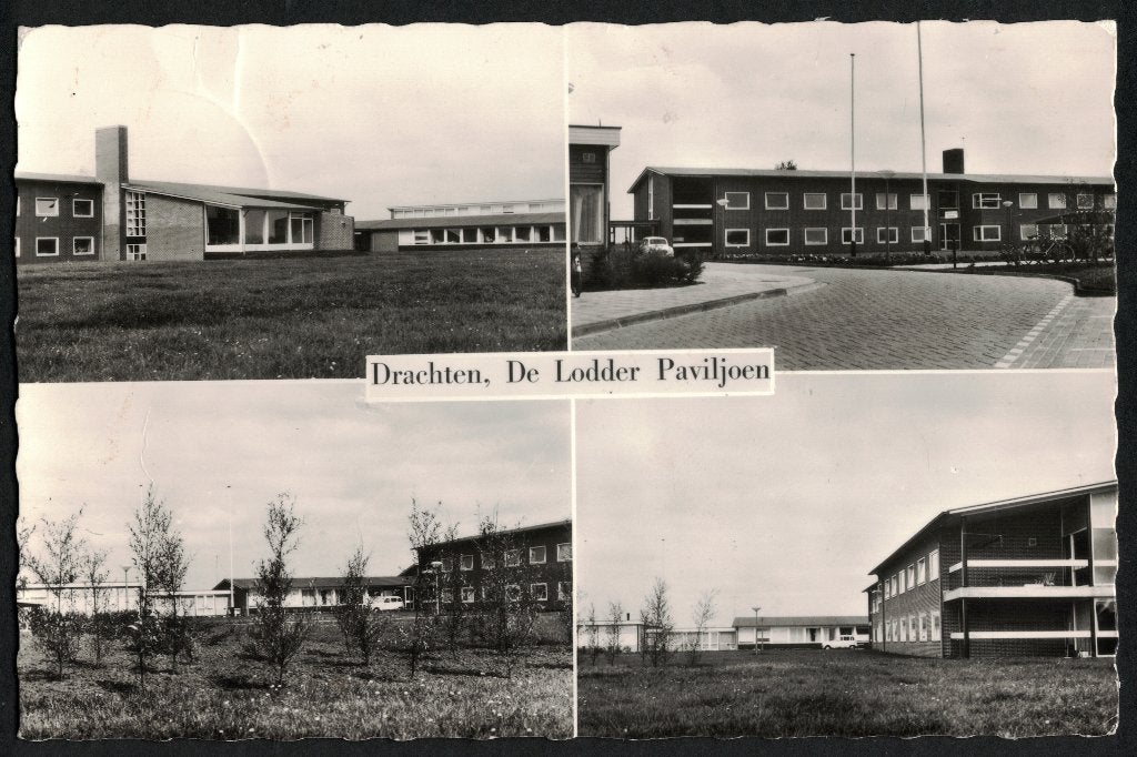 Drachten, De Lodder, Paviljoen. 1965., Ophalen of Verzenden, 1960 tot 1980, Gelopen, Friesland