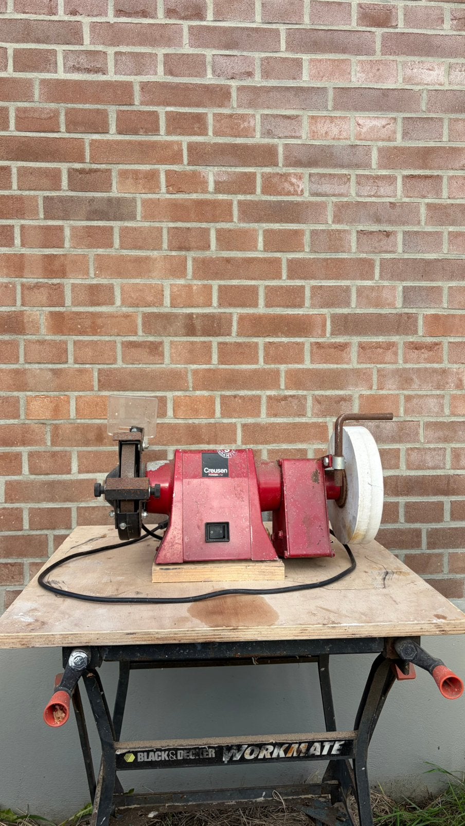 Creusen slijpmachine (slijpsteen en wetsteen), Doe-het-zelf en Verbouw, Ophalen, Gebruikt, Minder dan 700 watt, Werkbankslijpmachine