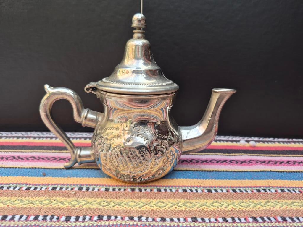 Vintage Marokkaanse Theepot - Théière Koutoubia, Ophalen of Verzenden