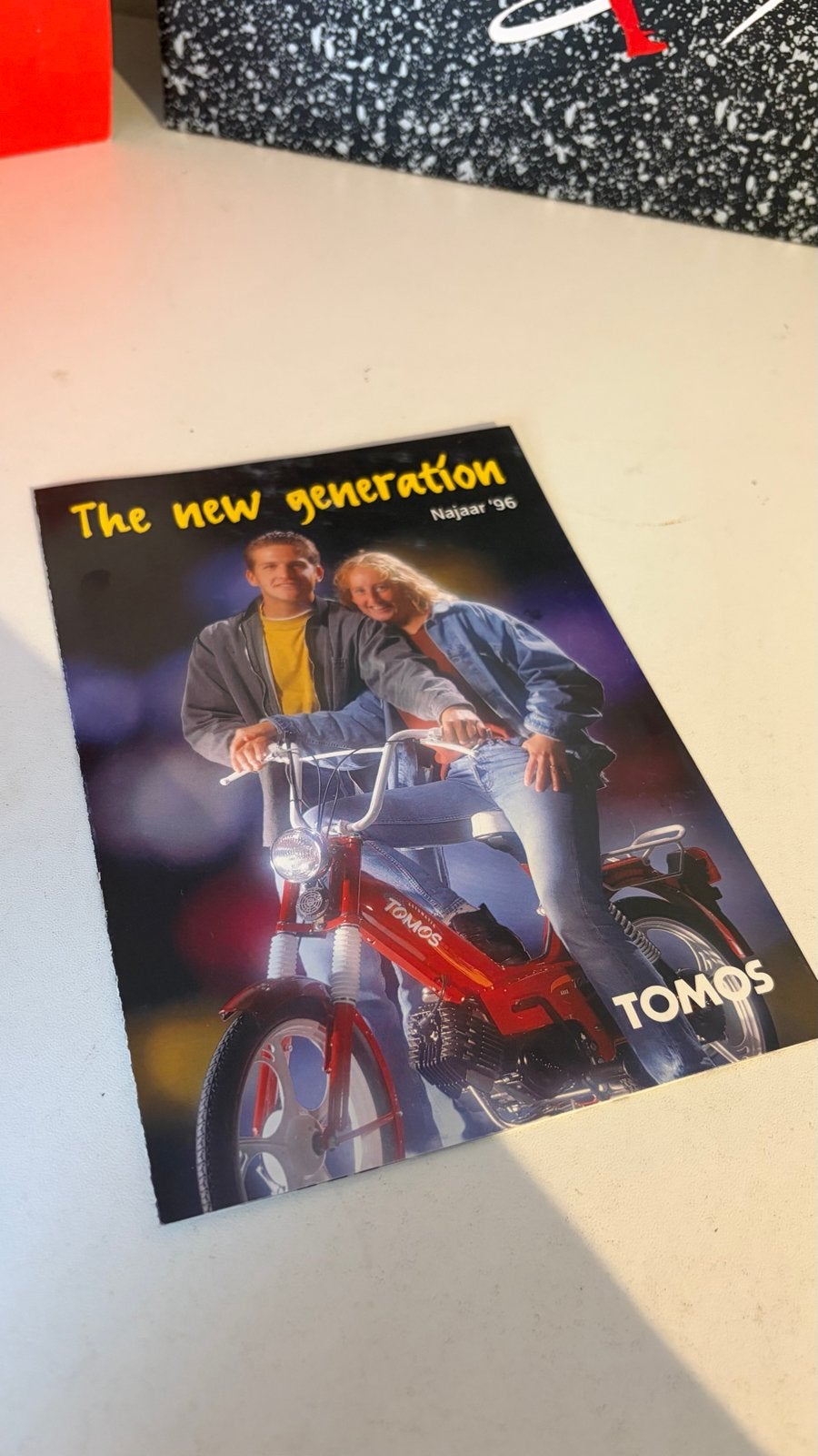 Tomos bromfiets folder 'The new generation' Najaar '96, Ophalen of Verzenden, Zo goed als nieuw, Overige modellen
