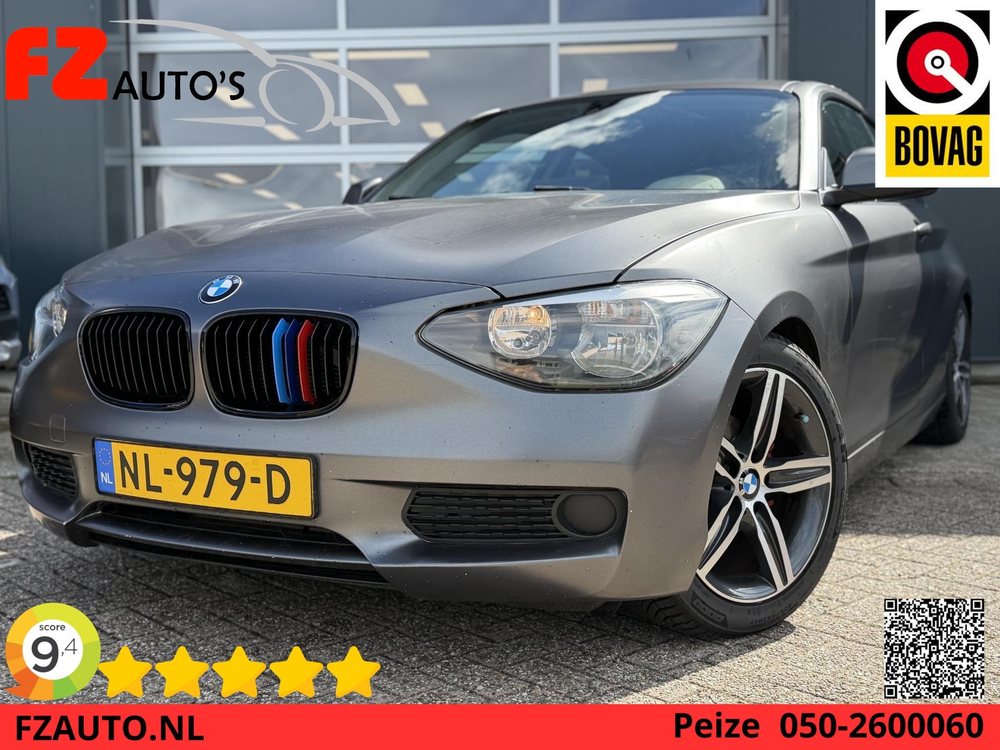 BMW 1-serie 114i - Stoelverwarming - Lichtmetalen velgen - A, 1-Serie, Euro 5, Gebruikt, Startonderbreker