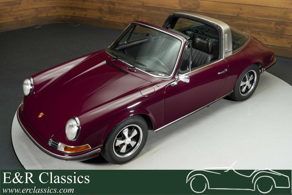 Porsche 911 T Olklappe Targa | 1972, Auto's, Oldtimers, Achterwielaandrijving, Zwart, Overige kleuren, Cabriolet