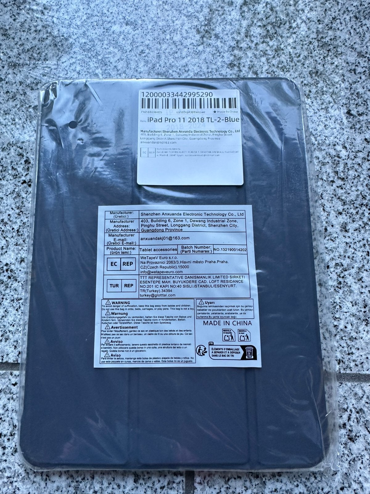 Hoesje voor iPad Pro 11 2018 TL-2-Blue