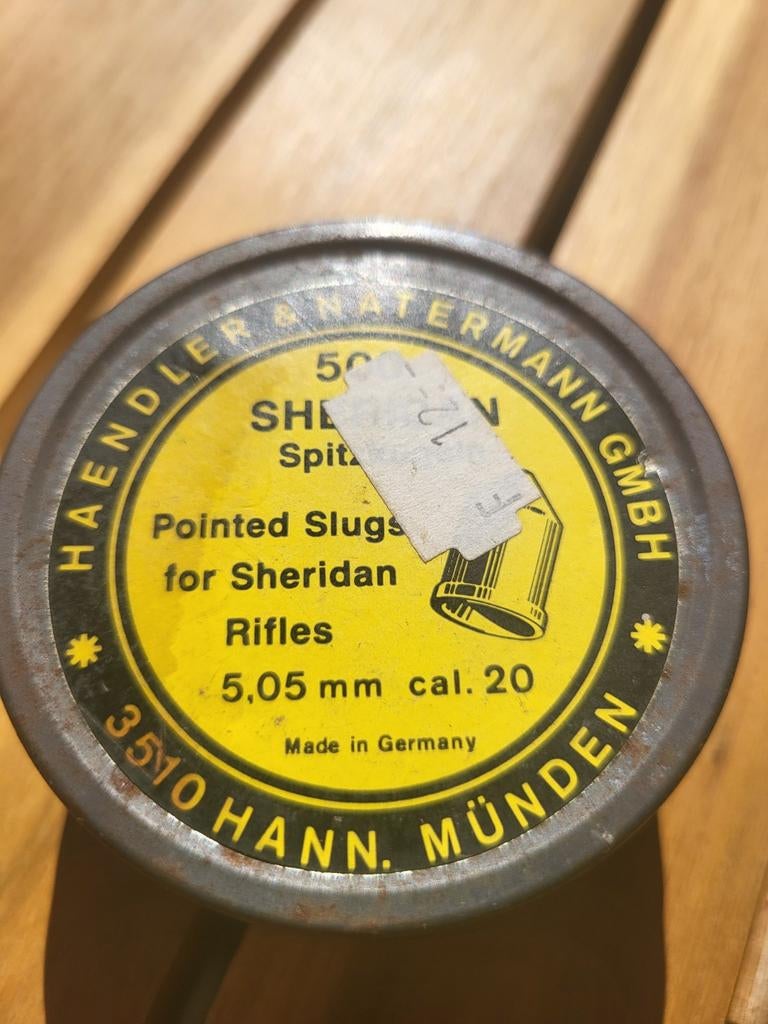 Vintage Haendler & Natermann Sheridan Loodjes 5.05mm, Sport en Fitness, Schietsport-accessoires, Ophalen of Verzenden, Gebruikt