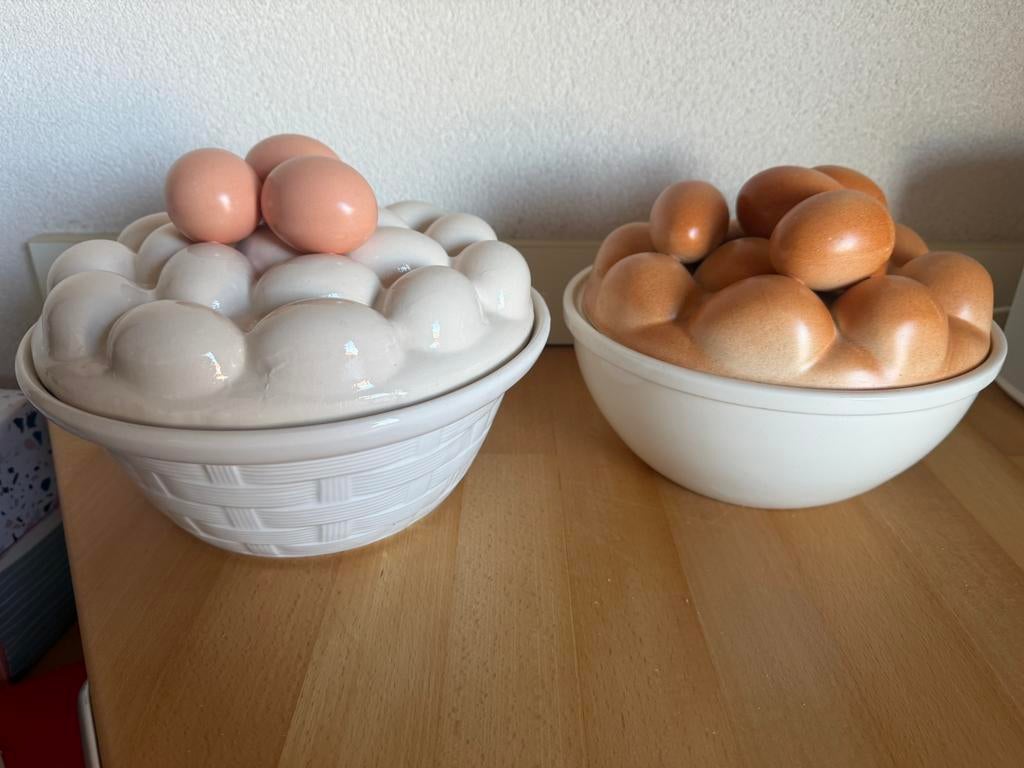 2 vintage eierschalen, Ophalen