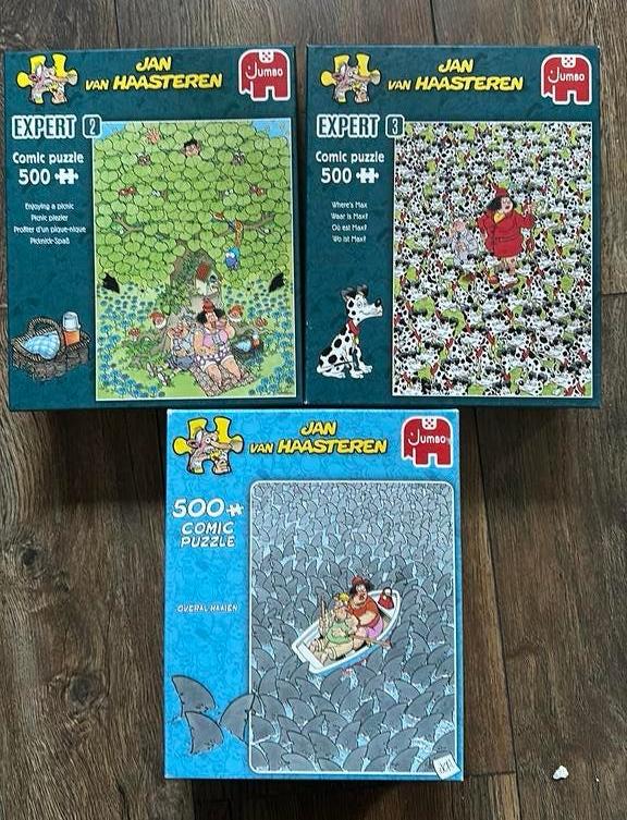 Jan van Haasteren puzzels expert, Ophalen of Verzenden, 500 t/m 1500 stukjes, Zo goed als nieuw, Legpuzzel