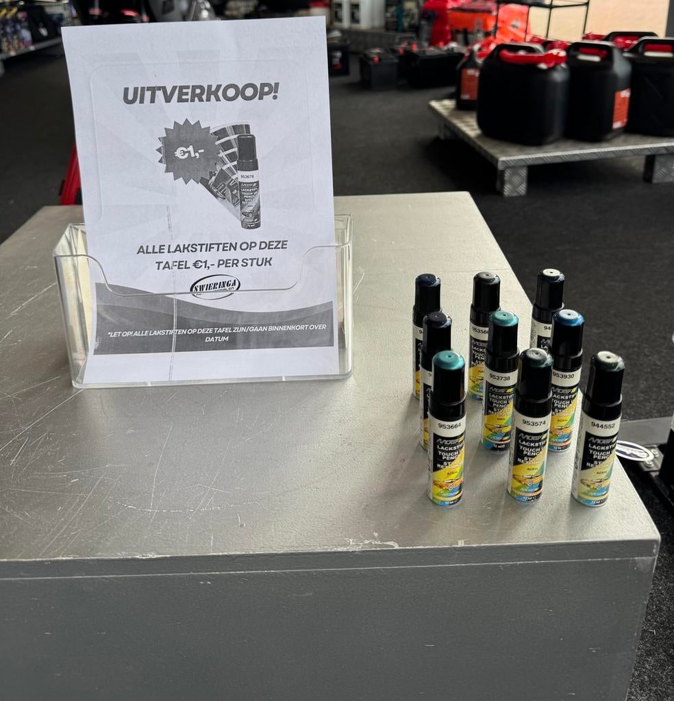 MOTIP Uitverkoop: Lakstiften Diverse Kleuren, Auto diversen, Onderhoudsmiddelen, Ophalen