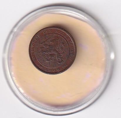 1/2 Cent 1906 Fraai met diverse muntkleuren, Verzenden, Koningin Wilhelmina, Overige waardes, Losse munt