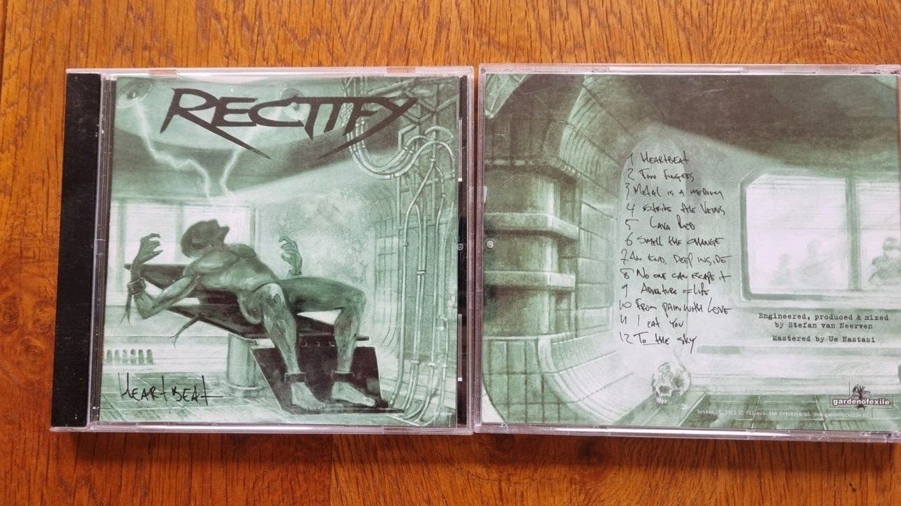2x Rectified - Heartbeat Hardrock CD's, Ophalen, Zo goed als nieuw