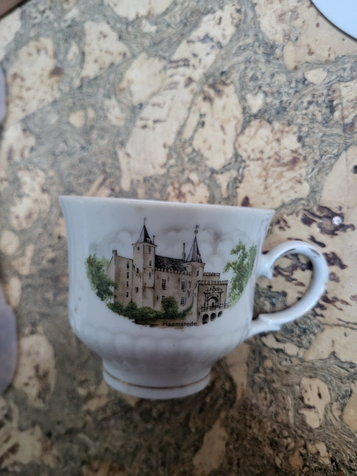 Originele Hollandse Kastelen Kop en Schotel - Haamstede, Ophalen of Verzenden