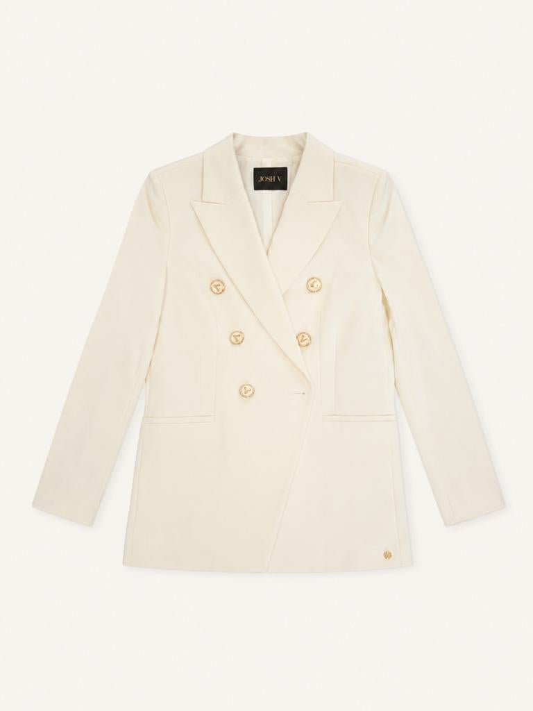 JOSH V Jasje met Gouden Knopen Maat S, Verzenden, Beige, Zo goed als nieuw, Jasje