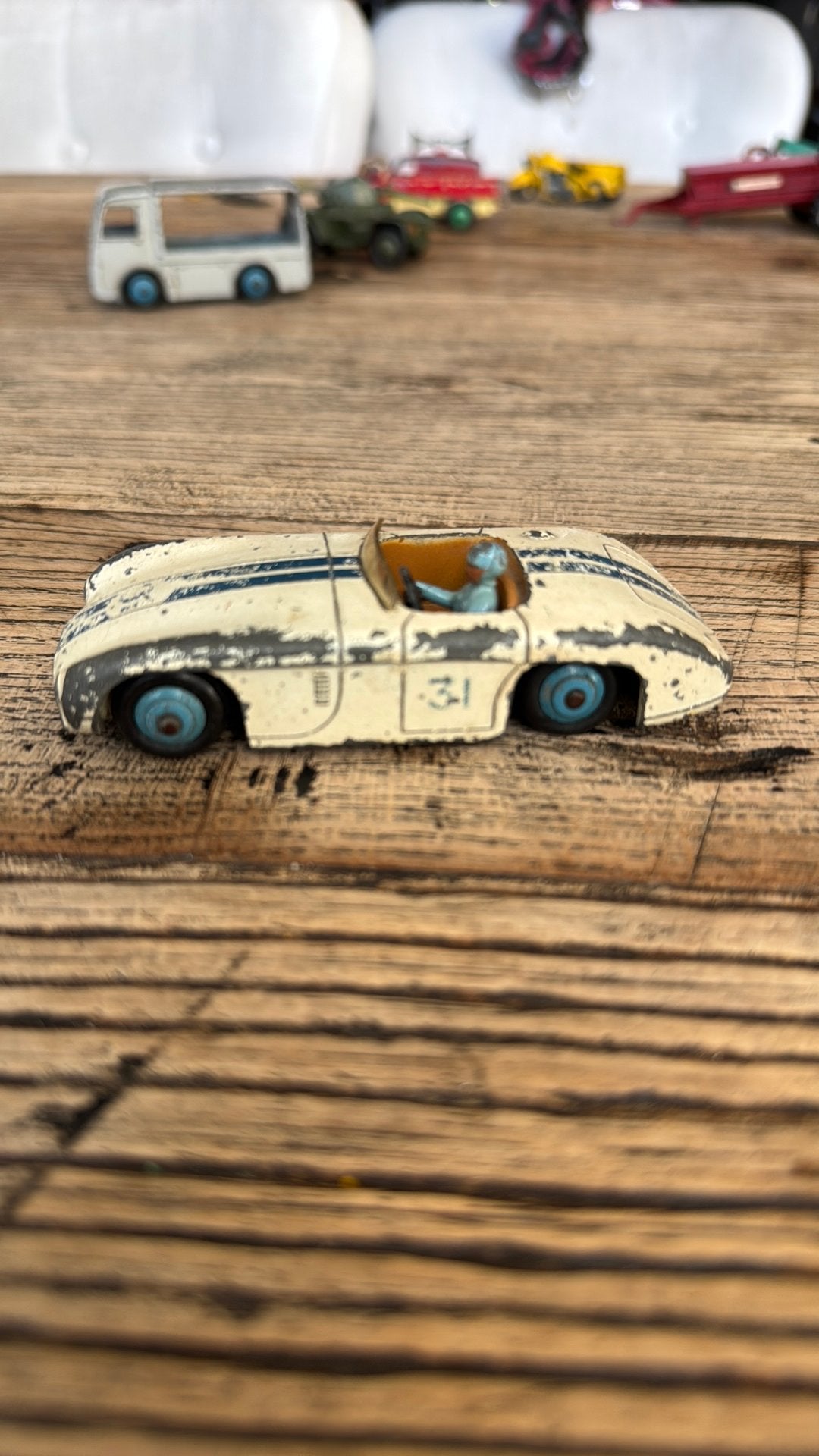 Dinky toys 133 cunningham, Ophalen of Verzenden, Gebruikt, Auto, Dinky Toys