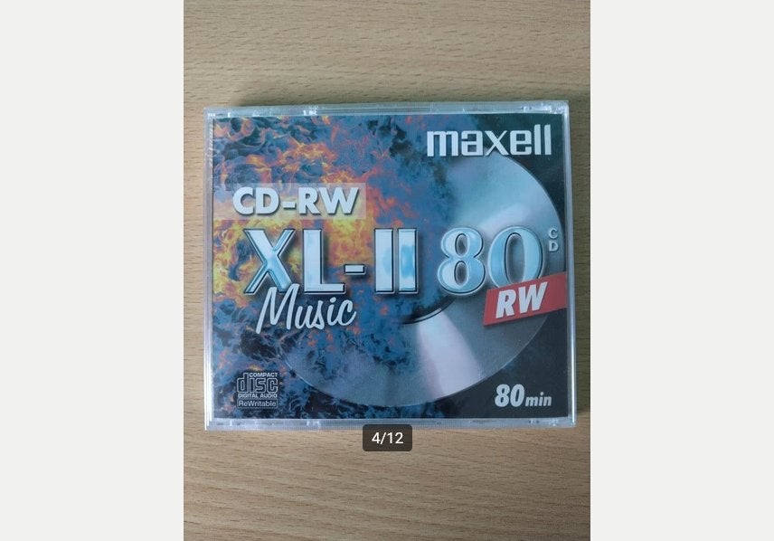 Audio CD/RW 10x MAXELL CD-RW XL-ll 80 Music., Ophalen, Gebruikt, Audio
