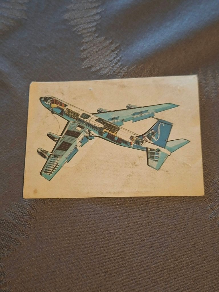 Prentje/Chromo : Boeing 707 (zonder wand)/Chocolade Jacques, Ophalen of Verzenden, Gebruikt, Kaart, Foto of Prent