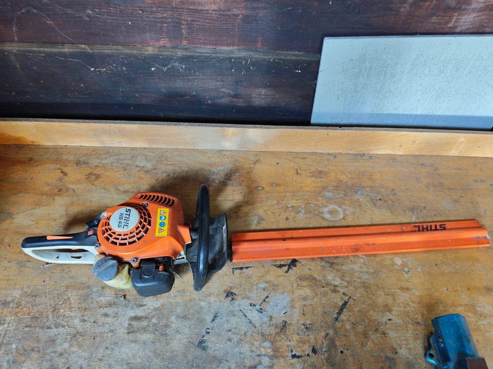 Stihl HS45 heggenschaar met 60cm blad - opknapper, Ophalen, Gebruikt, Benzine, Stihl