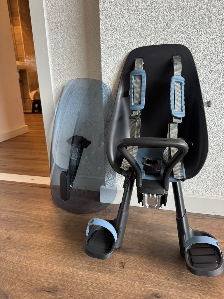 Iki urban fietsstoeltje (voor) met windscherm, Ophalen, 0 t/m 18 kg, Voorzitje, Iki Urban