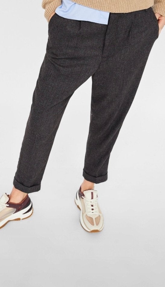 Zara grijze broek nieuw maat XS, Zara, Nieuw, Ophalen of Verzenden, Maat 34 (XS) of kleiner