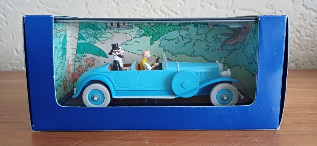 Kuifje Lincoln Torpedo modelauto - De Sigaren van de Farao, Ophalen of Verzenden, Kuifje, Zo goed als nieuw, Beeldje of Figuurtje