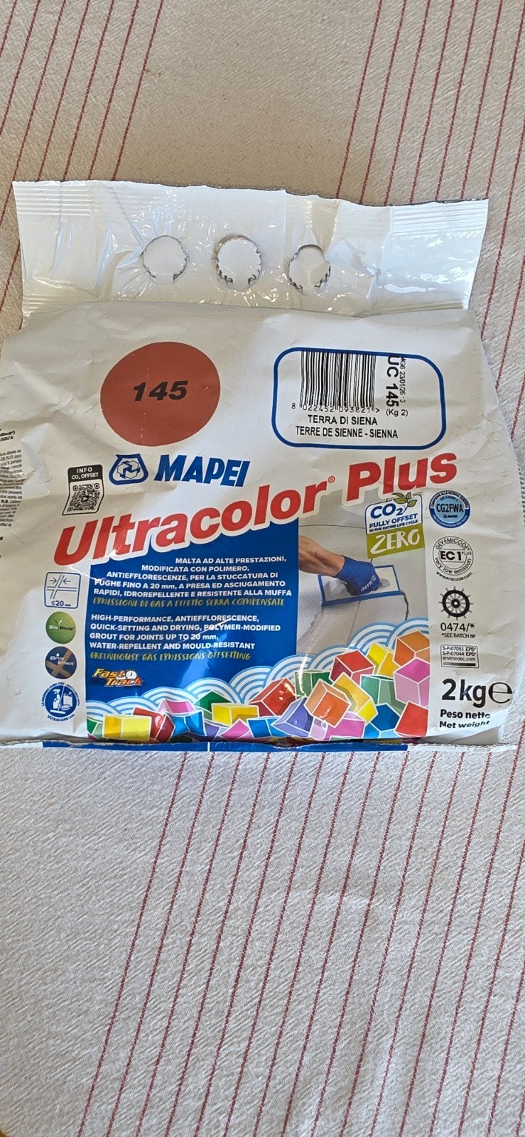 Mapei Ultracolor Plus 145 Terra di Siena voegmortel 2kg, Ophalen, Nieuw, Overige materialen, Overige typen