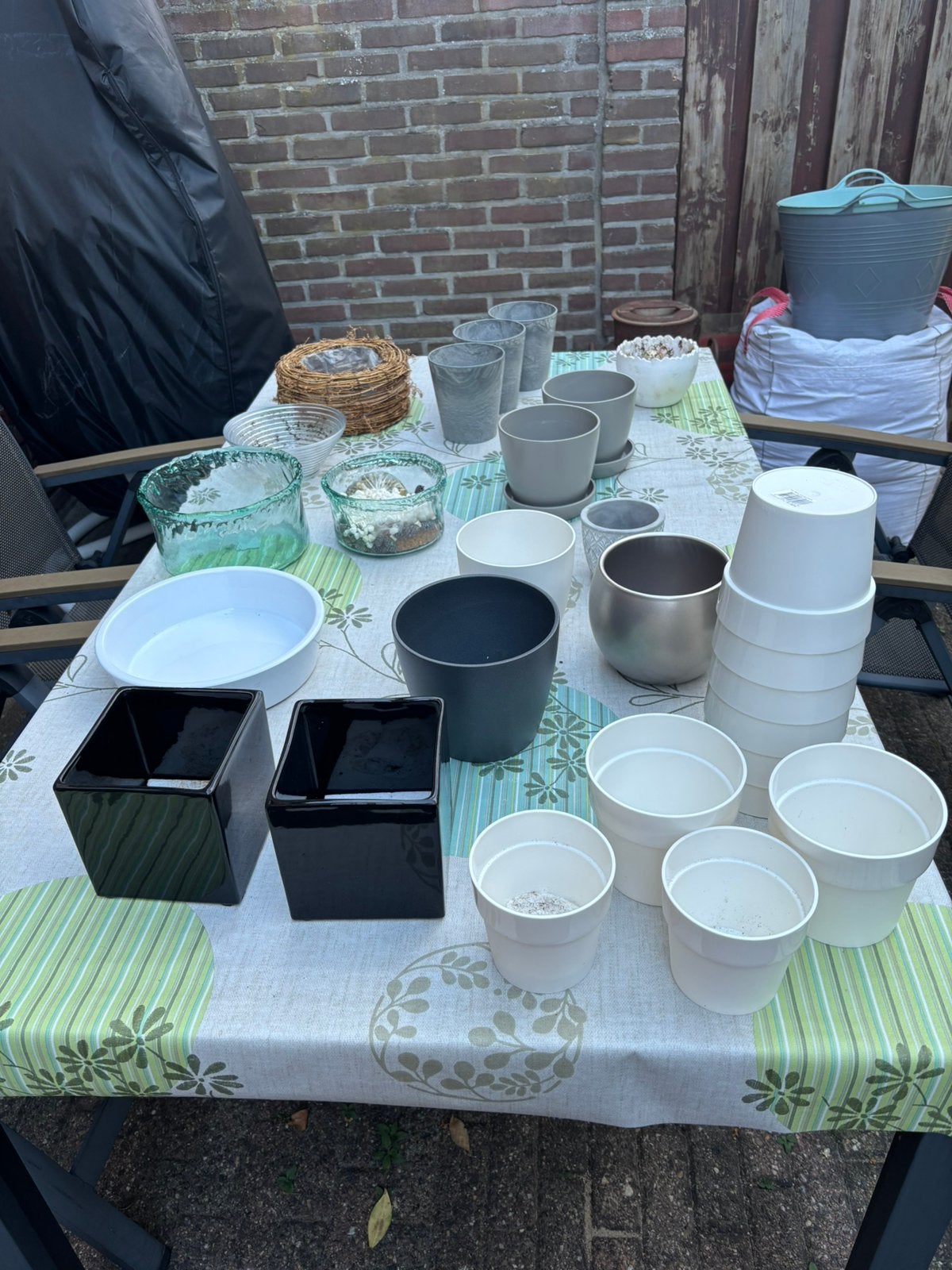 Bloempotten en schalen, Ophalen, Overige materialen, Minder dan 30 cm, Zo goed als nieuw