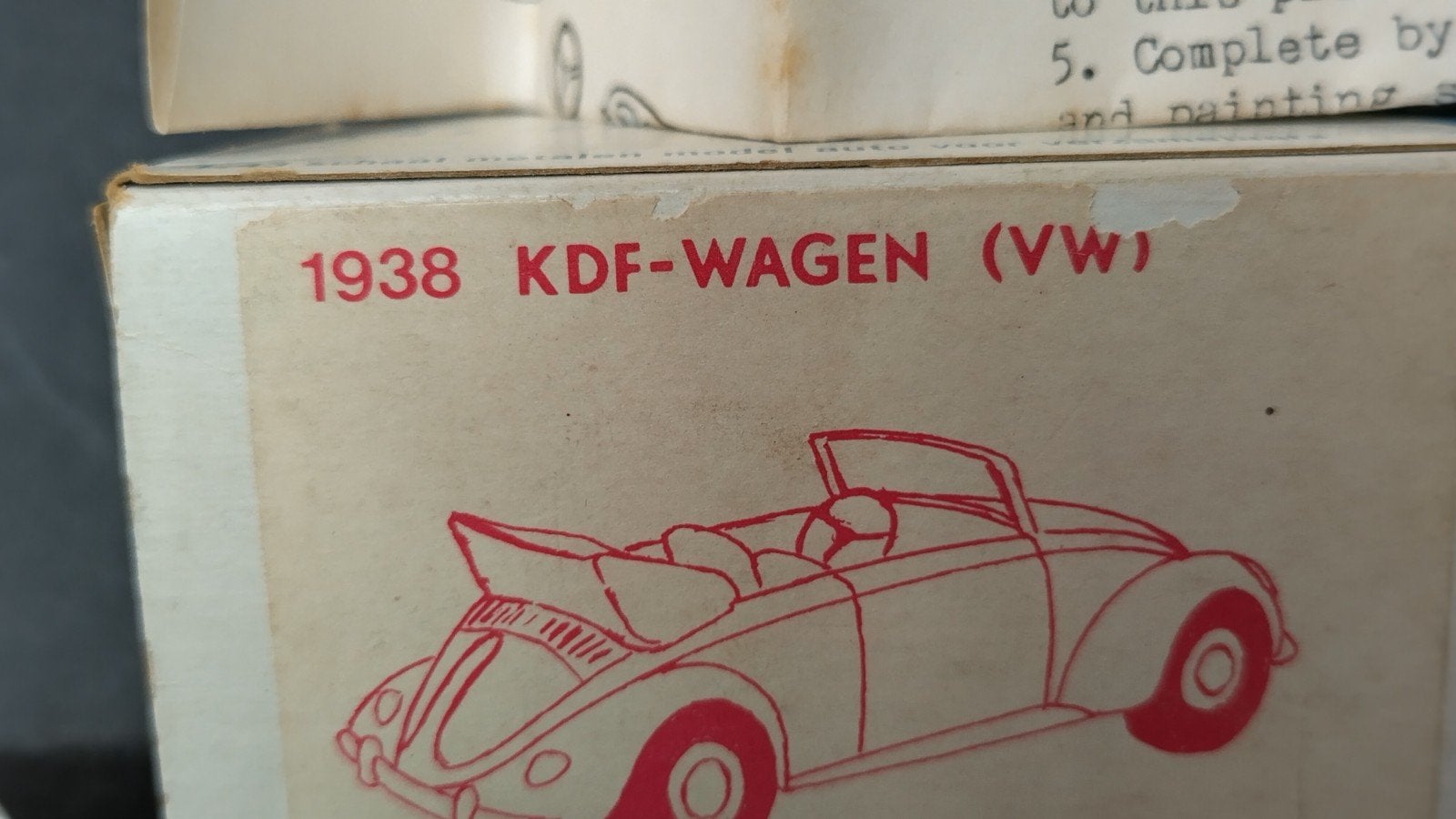 Volkswagen VW KDF Cabrio 1938 1:43 Auto Replicas Kit Pol, Overige merken, Auto, ., Ophalen of Verzenden
