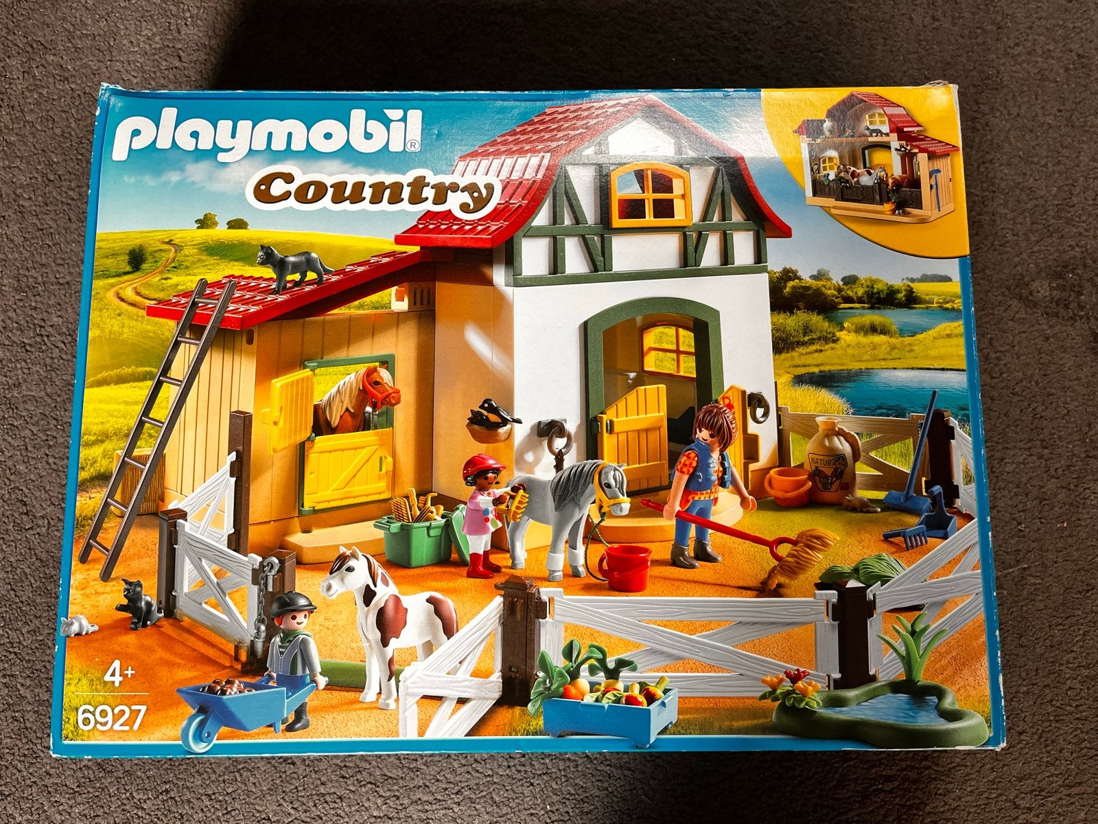 Playmobil Country ponypark met (Set 6927), Kinderen en Baby's, Gebouw, Complete set, Ophalen of Verzenden, Zo goed als nieuw