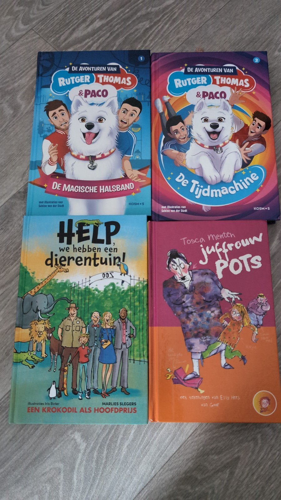4 kinderboeken: Rutger, Thomas & Paco, Juffrouw Pots, Dieren, Ophalen of Verzenden, Zo goed als nieuw, Diverse auteurs, Fictie algemeen