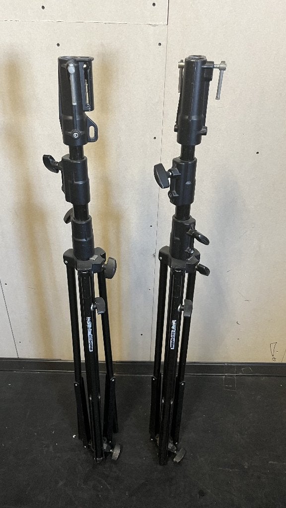 2x Manfrotto 126 BSU statief (setprijs), Ophalen, Gebruikt, Licht of Laser
