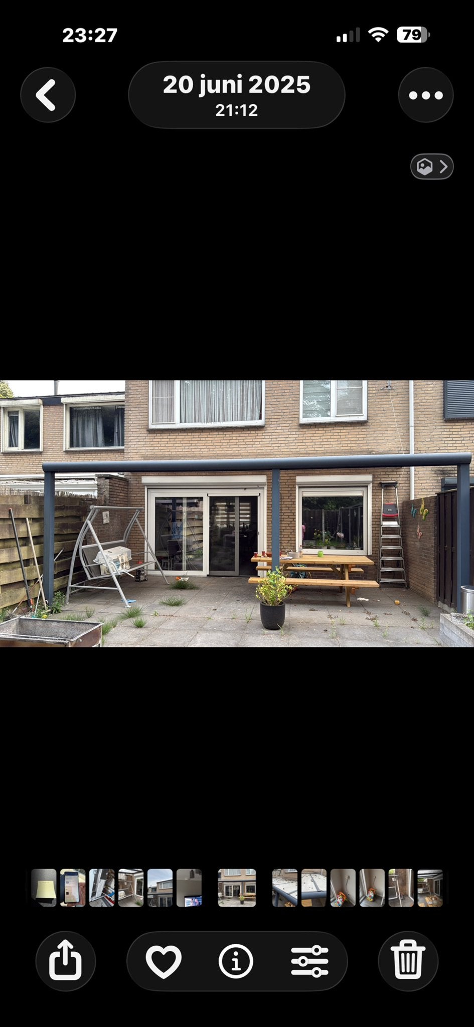Veranda/Overkapping voor tuin of terras 3x6, Ophalen, Gebruikt, Veranda