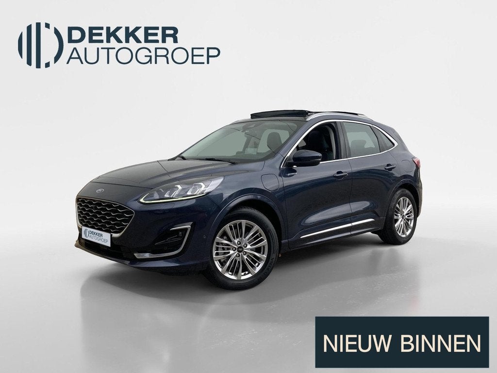 Ford Kuga 2.5 PHEV 225 pk Vignale Headup Display - Panoramad, Auto's, Ford, Lichtsensor, 14 kWh, Gebruikt, 4 cilinders