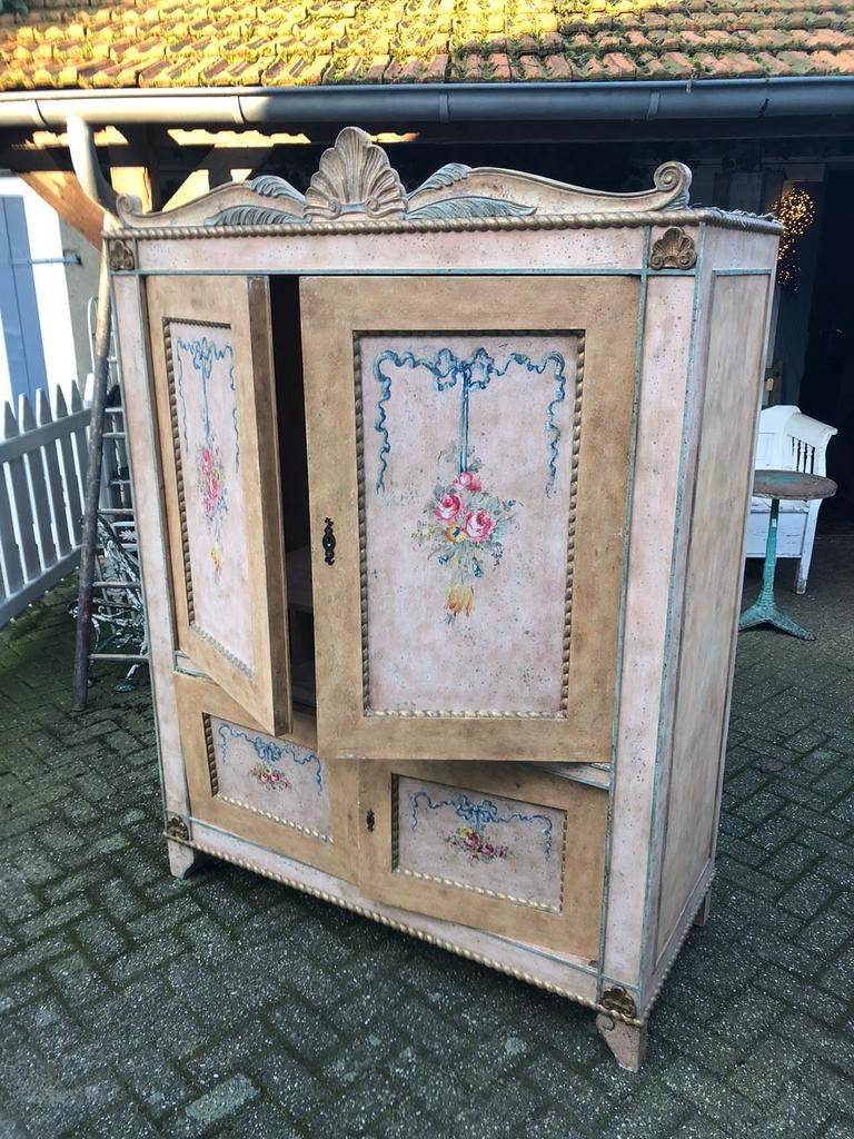 Franse kast/brocante franse kast/legkast/kast, Antiek en Kunst, Ophalen
