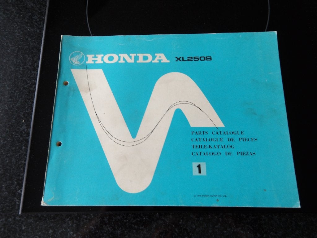 Onderdelenboek Honda XL250S - Parts Catalogue, Motoren, Verzenden, Honda