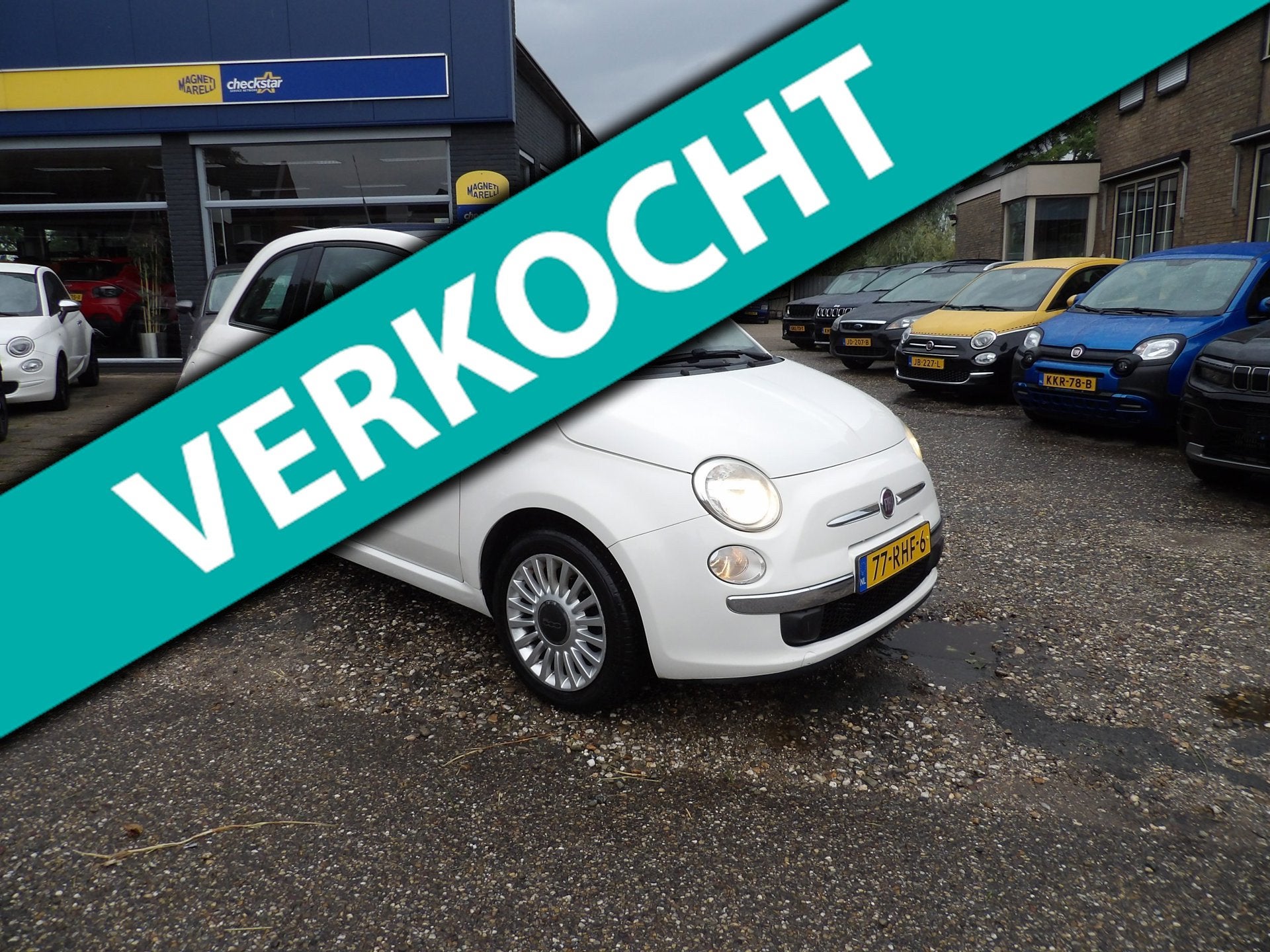 Fiat 500 1.2 Lounge / 4-Cilinder / Airco / Rijklaarprijs, Euro 5, Gebruikt, 1242 cc, 4 cilinders